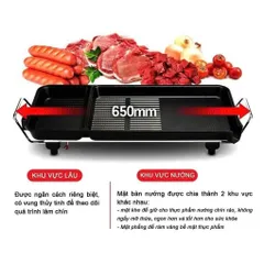 Bếp Lẩu Nướng Điện 2in1 HAEMARU RSF-1400G Chuẩn Hàn Quốc