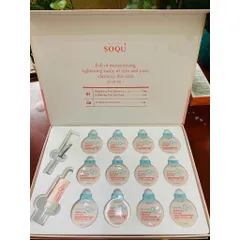BỘ DƯỠNG DA NÂNG CƠ SÁNG HỒNG SOQU LIFTING UP SOLUTION PINK SHOT SET Trẻ hóa làn da Căng bóng Săn chắc chuẩn Hàn Quốc