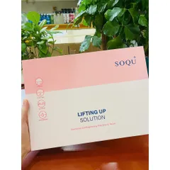 BỘ DƯỠNG DA NÂNG CƠ SÁNG HỒNG SOQU LIFTING UP SOLUTION PINK SHOT SET Trẻ hóa làn da Căng bóng Săn chắc chuẩn Hàn Quốc
