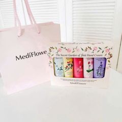 SET QUÀ TẶNG KEM TAY MEDIFLOWER HÀN QUỐC, SET 5 TUÝP × 50GR