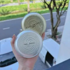 Phấn phủ Geo Sempre Happy & Please Pact trắng và vàng nội địa Hàn Quốc mịn lì tự nhiên hỗ trợ kiềm dầu