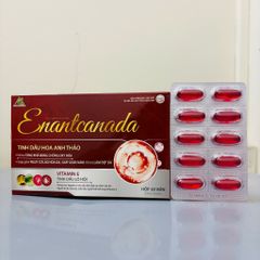 Vitamin E đỏ kết hợp tinh dầu anh thảo Enantcanada 30 viên