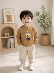  Hàng QC- Áo nỉ sweater labubu dễ thương ấm áp dày dặn mùa đông cho bé trẻ em