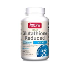 Trắng da thuần chay Jarrow Glutathione Reduced 500mg USA 60 viên