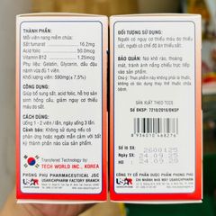 Viên bổ máu USAR 100 viên - công nghệ Hàn Quốc