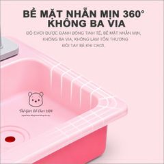Đồ chơi bồn rửa chén bát cho bé 26 chi tiết vòi tự động dùng pin giúp bé phát triển trí tuệ Thế giới đồ chơi 1104