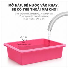 Đồ chơi bồn rửa chén bát cho bé 26 chi tiết vòi tự động dùng pin giúp bé phát triển trí tuệ Thế giới đồ chơi 1104