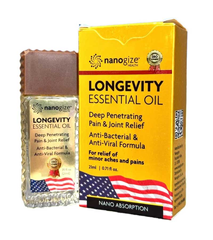 Dầu gió vàng Nanogize Longevity Essential Oil Mỹ 21ml/chai 