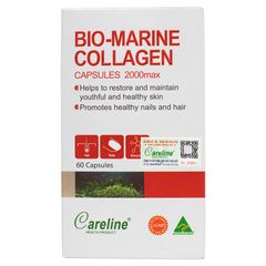 Careline Bio Marine Collagen 2000mg 60 Viên – Bổ Sung Collagen Chiết Xuất Từ Da Cá Biển, Hỗ Trợ Chăm Sóc Da, Tóc Và Móng