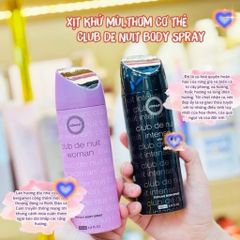 Xịt Khử Mùi Toàn Thân Hương Nước Hoa Armaf Club De Nuit  Women/Man 200ml - Chính Hãng