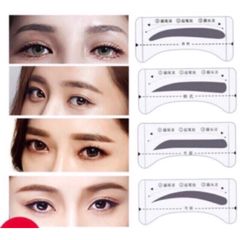 Khuôn Dán Tạo Hình Chân mày set 16 khuôn 8 dáng mày