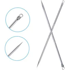 Combo 5 Cây nặn mụn 2 đầu - que nặn mụn thời thượng inox