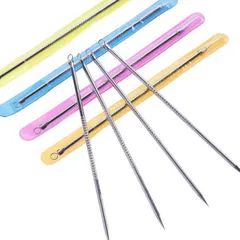 Combo 5 Cây nặn mụn 2 đầu - que nặn mụn thời thượng inox