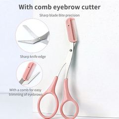Bộ Dụng Cụ Cắt Tỉa Lông Mày Chuyên Nghiệp Với Kéo Và Lưỡi Dao Cạo