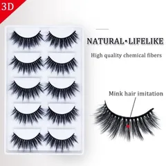 Hộp 5 cặp lông mi giả hanmade tự nhiên