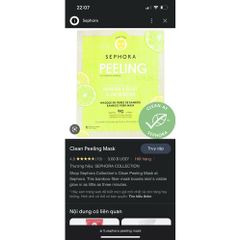 Mặt nạ Tái tạo da căng bóng Peeling sephora nhanh chóng tiện lợi
