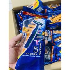 (Túi 5 cây) Dao cạo râu Razors 1 Bịch 5 Cái 2 lưỡi