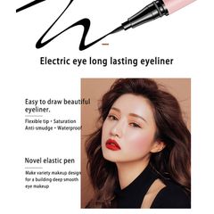 HOT Bút Kẻ Mắt SUAKE Dạng Lỏng black color kháng nước không nhòe make up lâu trôi