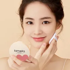 Phấn Phủ Dạng Bột Kiềm Dầu Lameila Thiết Kế Vỏ Họa Tiết Trái Tim
