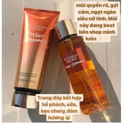 COMBO XỊT THƠM +DƯỠNG THỂ TOÀN THÂN VICTORIA’S SECRET FRAGRANCE MIST AMBER