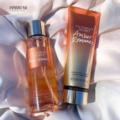 COMBO XỊT THƠM +DƯỠNG THỂ TOÀN THÂN VICTORIA’S SECRET FRAGRANCE MIST AMBER