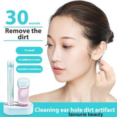 60 CÁI Tẩy cặn Loại bỏ mùi hôi Sợi bông mảnh mai Mềm mại Dây chuyền làm sạch lỗ tai thoải mái