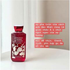 Sữa tắm gel tắm Shower gel Japanese Cherry Blossom Bath And Body Works 295ml