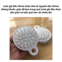 Lược gội đầu Silicon Nhật Giảm rụng tóc - Kích thích mọc tóc, Massage da đầu