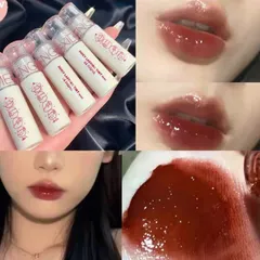 Son bóng mini MENGXIDUO 3D hương hoa trái không thấm nước lâu trôi