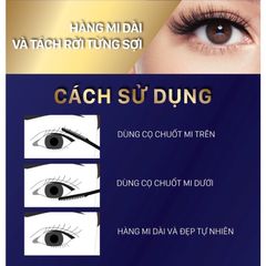 Chải Mascara NongChat Browit Thái Lan làm dày, dài cong mi, chuyên dụng cho makeup