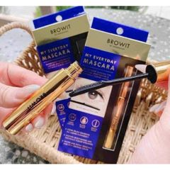 Chải Mascara NongChat Browit Thái Lan làm dày, dài cong mi, chuyên dụng cho makeup