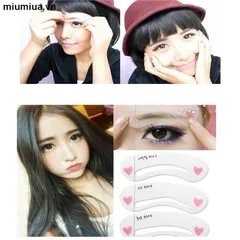 Set 2 Khuôn kẻ chân mày tiện tích Mini Brow Class bộ 3 kiểu