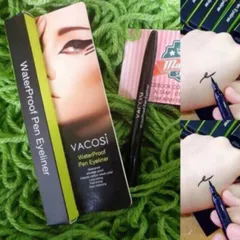 Bút kẻ mắt nước tốt, không trôi Vacosi Waterproof Pen Eyeliner (Hàn Quốc
