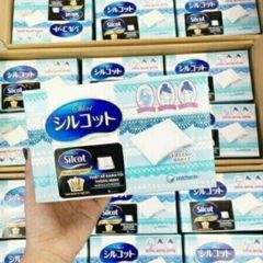 Bông Trang Điểm Silcot (Hộp 82 miếng) hàng nội địa Nhật bản