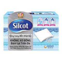Bông Trang Điểm Silcot (Hộp 82 miếng) hàng nội địa Nhật bản
