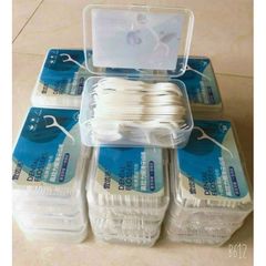 Tăm chỉ nha khoa DENTAL FLOSSERS hộp 50 chiếc tiệt trùng sợi chỉ mảnh