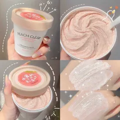 TẨY DA CHẾT BODY ĐÀO hũ 200ml to oạch thơm mùi đào