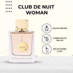 Sữa tắm/ Nước hoa Cao cấp quyến rũ Club De Nuit Woman 360ml/105ml
