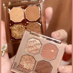 Bảng Phấn Mắt Nhũ Dikalu Mini Object 4 Ô Màu