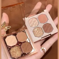 Bảng Phấn Mắt Nhũ Dikalu Mini Object 4 Ô Màu