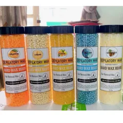 (Tặng que gỗ wax lông) Sáp wax lông hạt đậu HARD WAX BEANS hộp 400g (giao mùi ngẫu nhiên)