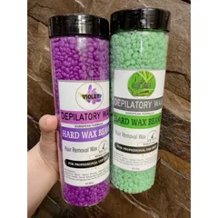 (Tặng que gỗ wax lông) Sáp wax lông hạt đậu HARD WAX BEANS hộp 400g (giao mùi ngẫu nhiên)