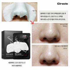 Mặt nạ đẩy mụn đầu đen Ciracle Goodbye Blackhead Off Cotton Mask