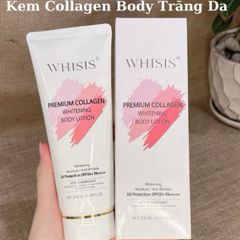 Sữa dưỡng thể làm trắng da, chống nắng WHISIS PREMIUM COLLAGEN WHITENING BODY LOTION 200g