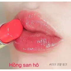 Son Dưỡng Addict Lip Glow Màu 033 Coral Pink hồng san hô