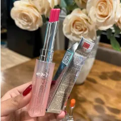 Son Dưỡng Di.or Lip Glow - Màu 007 Raspberry – một sắc son hồng tươi tắn, mê hoặc mọi ánh nhìn