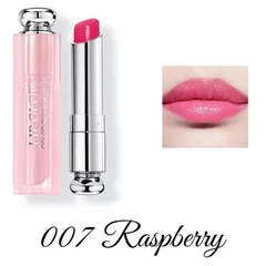 Son Dưỡng Di.or Lip Glow - Màu 007 Raspberry – một sắc son hồng tươi tắn, mê hoặc mọi ánh nhìn
