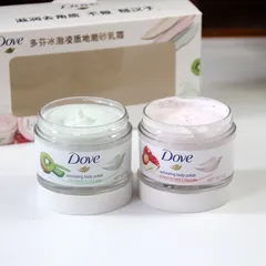 Kem Dove giúp tẩy tế bào chết chăm sóc da chiết xuất kiwi và hạt lựu 50g   Kem Dove giúp tẩy tế bào chết chăm sóc da 50g