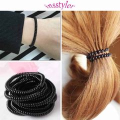 Combo 5 sợi thun buộc tóc lò xo tiện lợi