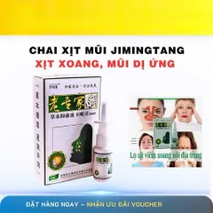 Xịt Mũi JIMINTANG Thảo Dược – Hỗ Trợ Chăm Sóc Mũi Xoang, Giảm Khó Chịu Khi Thời Tiết Thay Đổi
